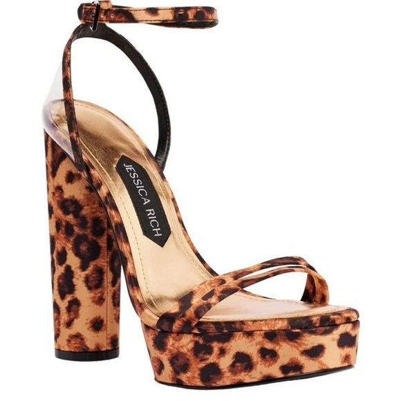 Jessica Rich Shoes - Jessica Rich (Platform Sandal in Leopard)